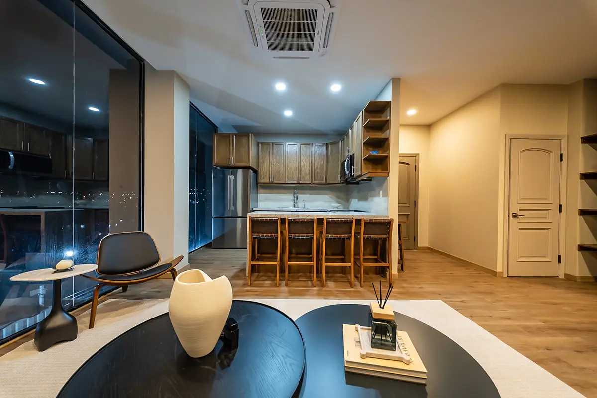 33 Los Cristales-Oppalo-Kitchen Night View